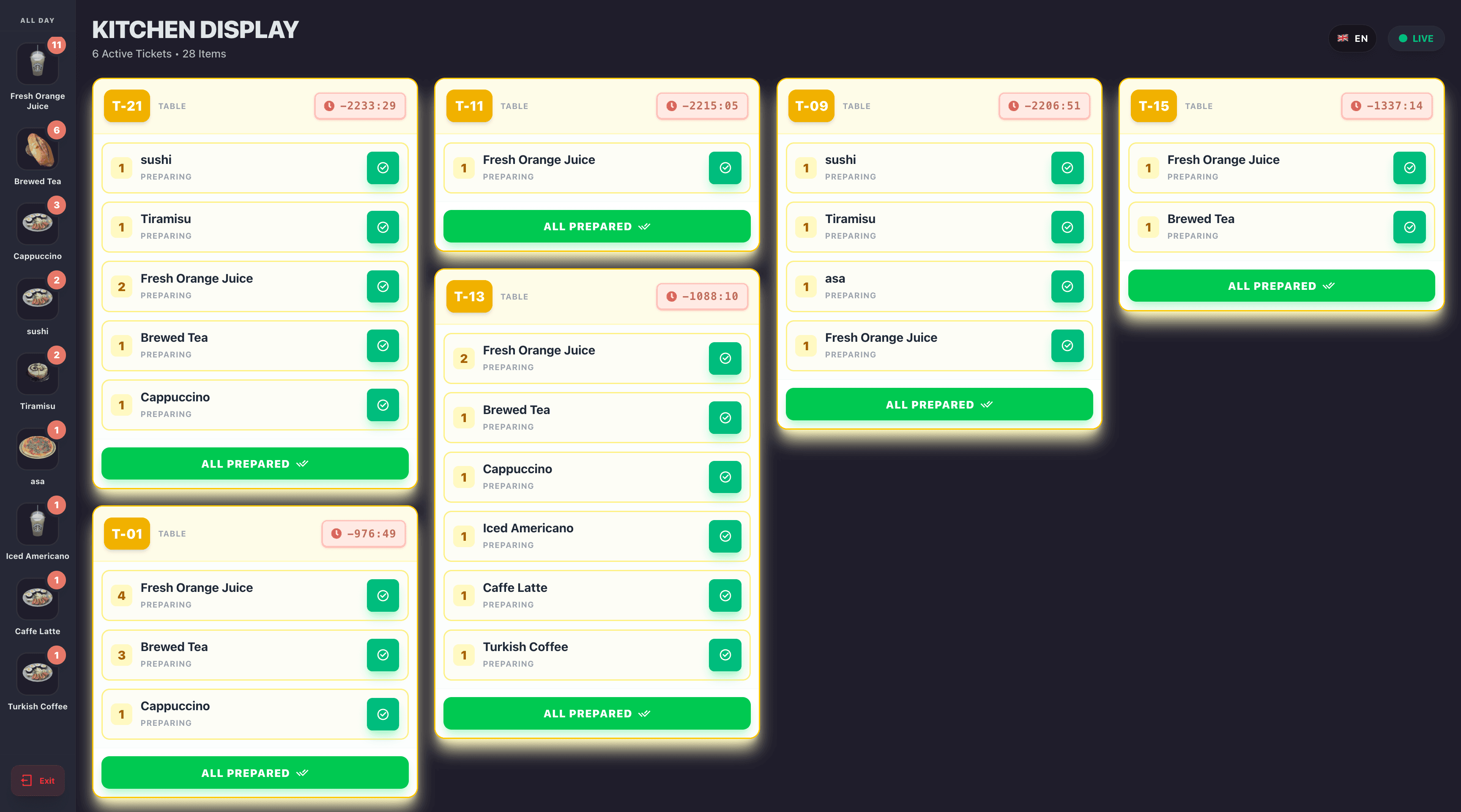 Chef Kitchen Display App
